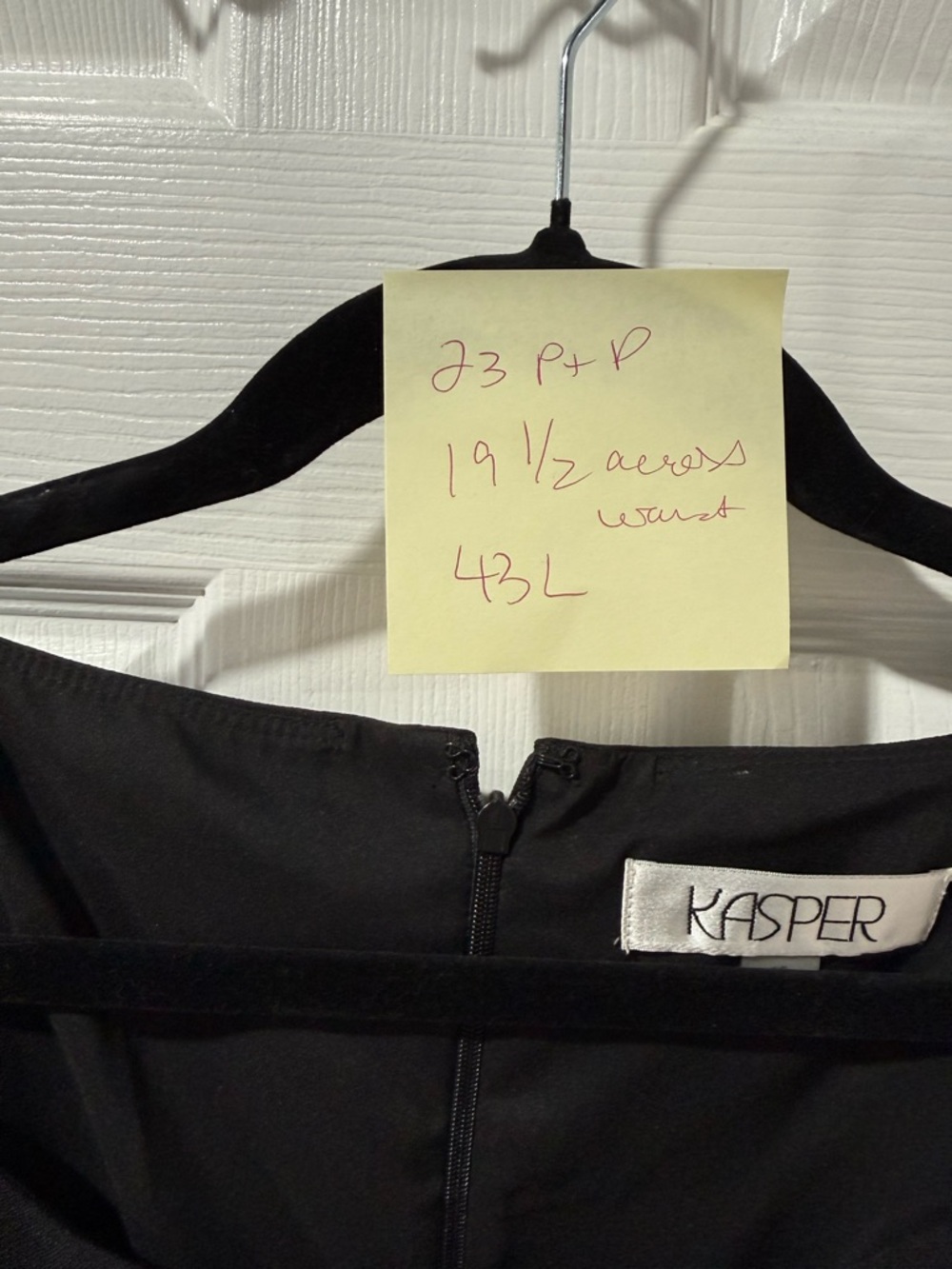 NWT Kasper Classic Black Sheath Dress - Picture 8 of 8
